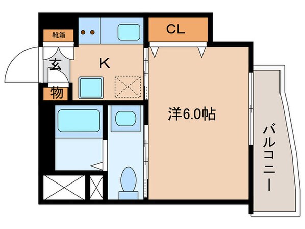 ﾜｰﾙﾄﾞｱｲ大阪城EASTｱﾄﾞﾊﾞﾝｽの物件間取画像